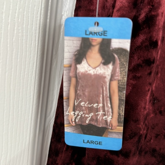 VELVET TUNIC TEE - Picture 3 of 3